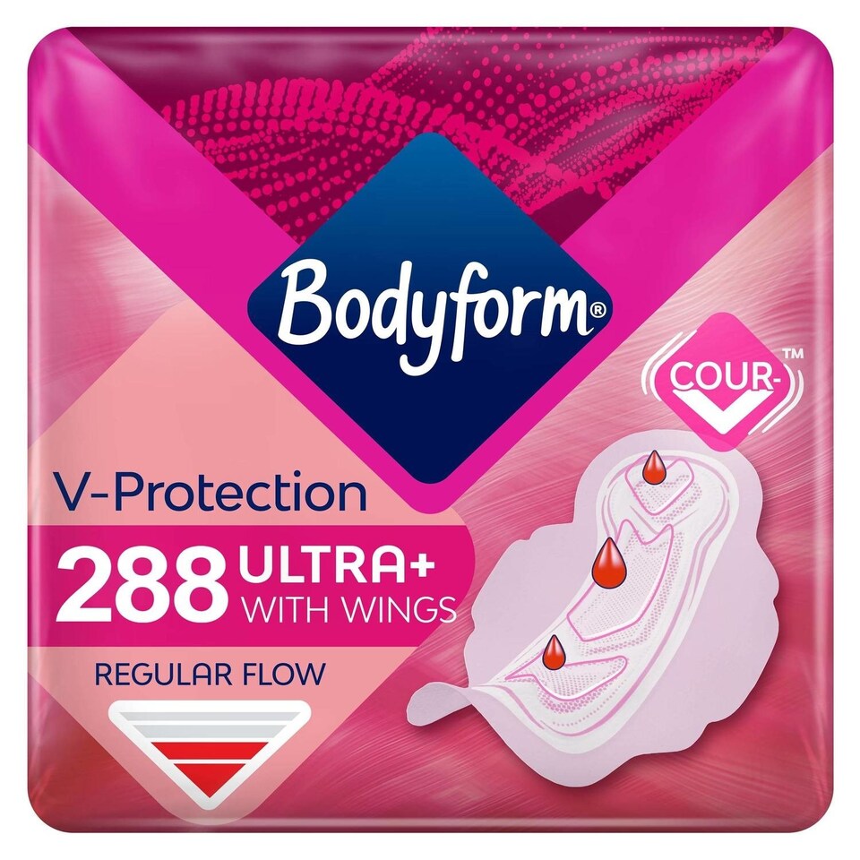 image 1 of Bodyform Ultra Normal Sanitary Towels Wings 288 pack