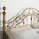image 3 of Letchworth Vintage Victorian Style Antique Brass Metal Bed Frame (King)