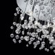 image 2 of Neve  12 Light  Large Semi Blown Glass Bubbles Flush Ceiling Pendant Chrome, G9
