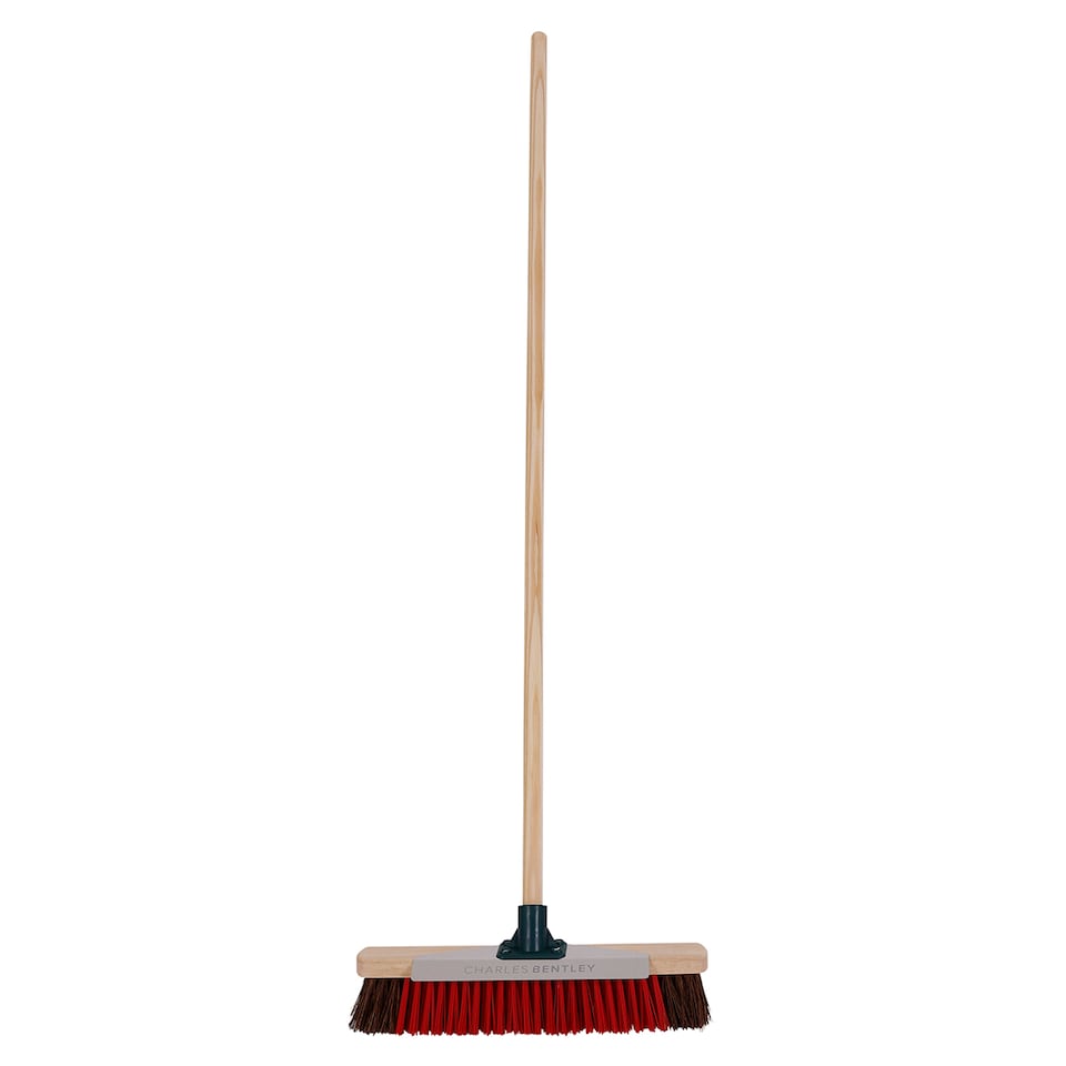image 1 of Charles Bentley 16" Outdoor Utility Broom with Scraper