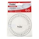 image 6 of 360 Degree 10cm School Transparent Plastic Protractor Ruler