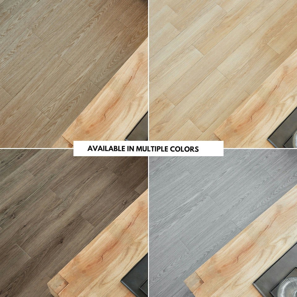 image 1 of NOVECRAFTO Self Adhesive Floor Planks | 5.9x35.9in (91.4x15.2cm) Each | Peel & Stick Vinyl Flooring | Natural Wood Effect | Waterproof DIY Tiles | Brown | 1.39 sqm
