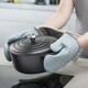 image 2 of Zeal Steam Stop™ Waterproof Silicone Double Oven Glove Blue | Duck Egg Blue