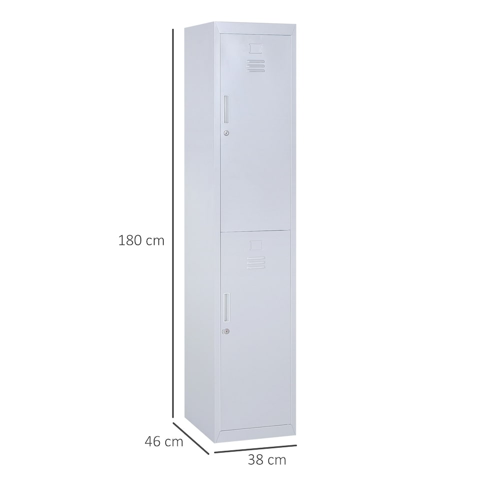 image 1 of Vinsetto 1.8m Locker Office Cabinet Storage Cold Rolled Steel