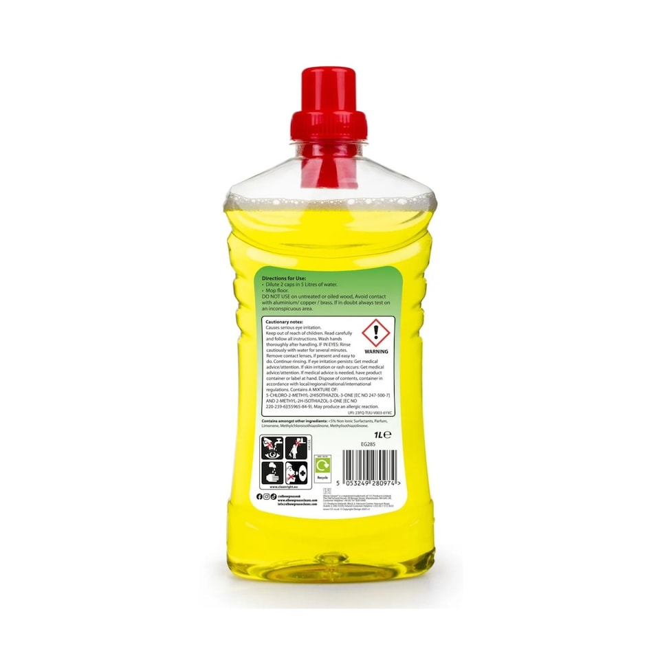 Elbow Grease 1L Lemon All Purpose Floor Cleaner x2