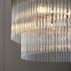 image 3 of Marietta 5 Light Multi Arm Lamp Ceiling Pendant Bright Nickel