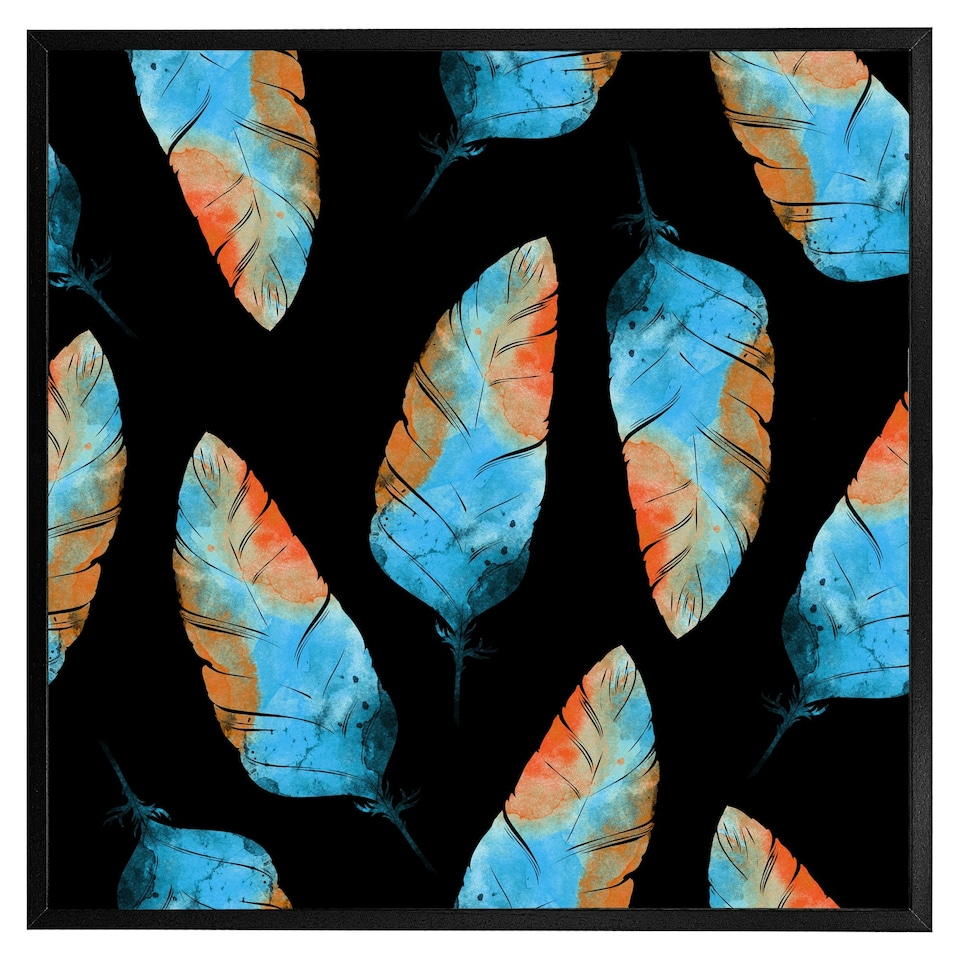 image 1 of Imprints boho feathers (Picutre Frame) Grey | M