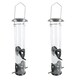 image 1 of 2pk Large Deluxe Bird Feeder Seed Holder Hanging Feeding Station Wild Birds