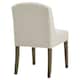 image 2 of Compton BouclÃ© Dining Chair - Wood - L59 x W52 x H87 cm - Cream Cream