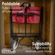 image 7 of Red Heavy Duty Foldable Garden Festival Trolley Cart Wagon Truck