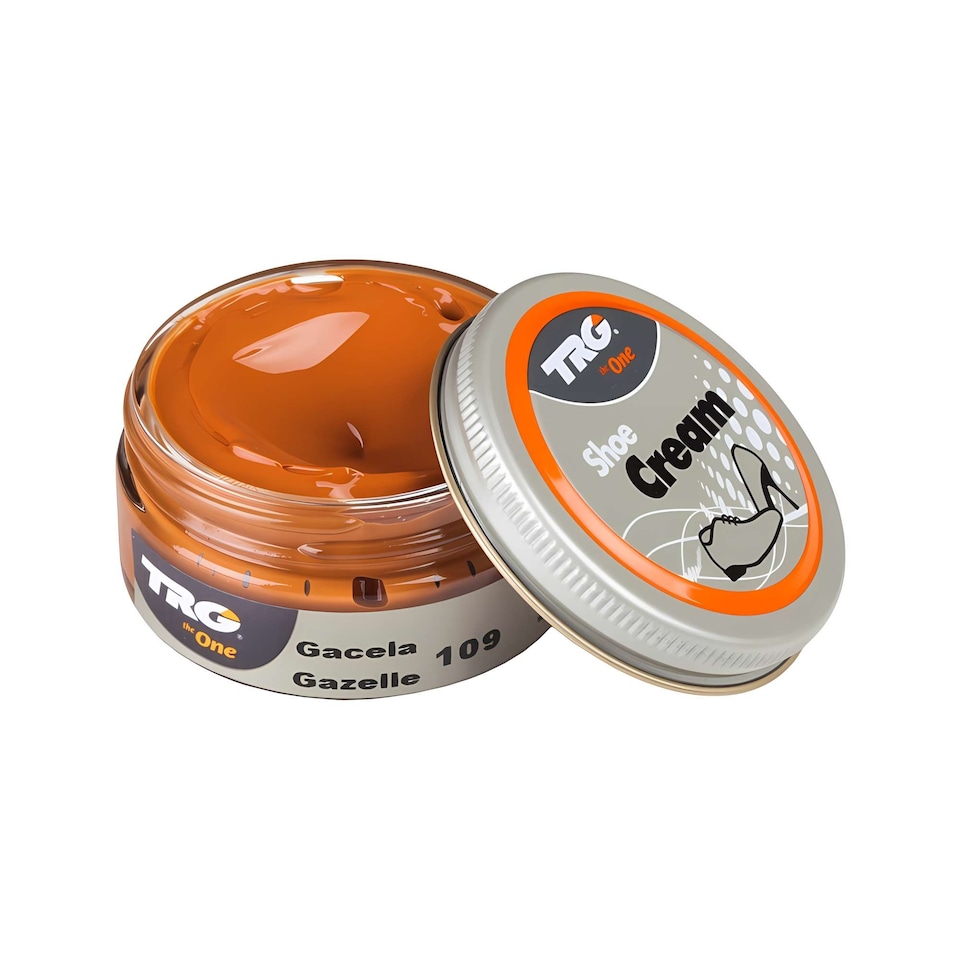 image 1 of TRG Shoe Cream - Polish and Leather Care for Shoes, Boots and Footwear 50ml | Brown | Gazelle