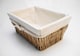 image 2 of Wider Large Big Deep Lined Kitchen Wicker Storage Basket Xmas Hamper Basket Extra Large 52 x 40 x 21 cm | Brown | Brown