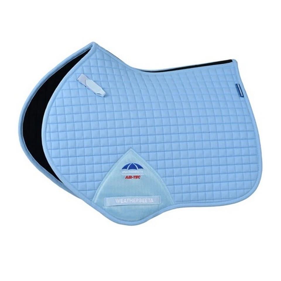 image 1 of Weatherbeeta Air-Tec Horse Jumping Saddlepad | Blue | Sky Blue | 20.5in x 19.5in | 1