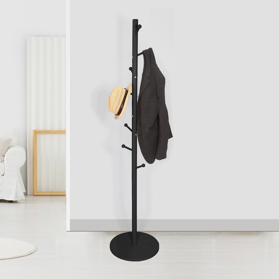 image 1 of Freestanding Coat Rack Tree Branch Hanger Stand | Black | Not provided | 1