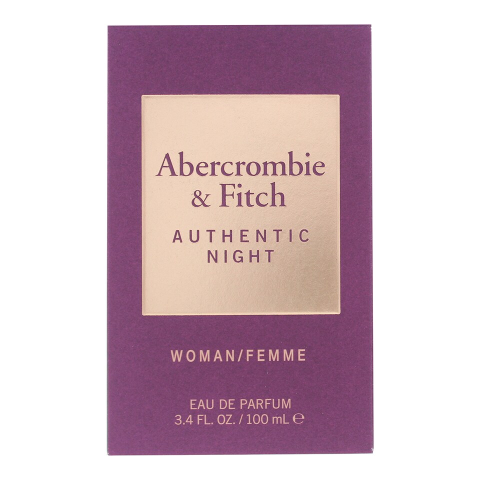 image 1 of Abercrombie & Fitch Authentic Night Eau de Parfum 100ml Spray For Her