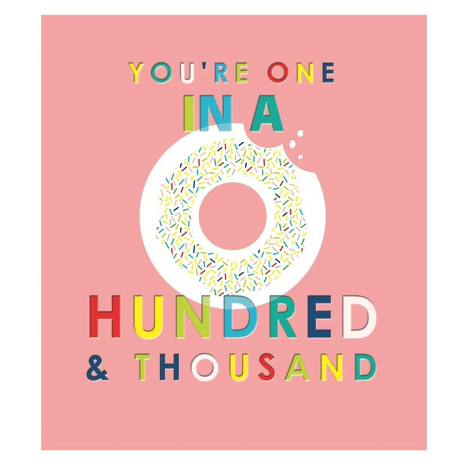 image 1 of One In A Hundred Thousand Thank You Card