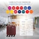 image 3 of 40x30x20cm Wizz Air & Vueling Maximum Size Free Cabin Carry On Lightweight 4 Wheel ABS Hard Case Suitcases Cabin Carry On Hand Luggage Red | Burgundy | Cabin Bag