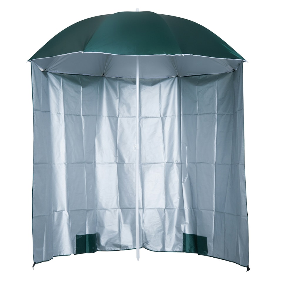 image 1 of Outsunny 2.2M Fishing Umbrella Garden parasol Outdoor Sun Shelter