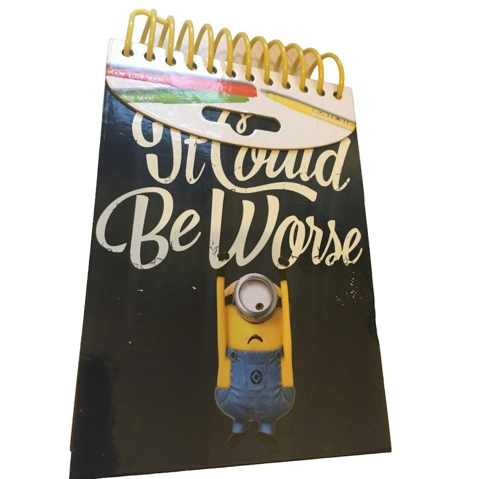 image 1 of Despicable Me It Could Be Worse Mini Minions Sketchbook Set - Black/White/Yellow - One Size
