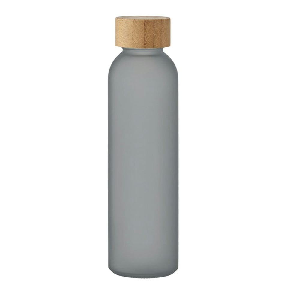 image 1 of MidOcean Abe Frosted Bamboo 500ml Bottle - Transparent Grey - One Size Grey | One Size
