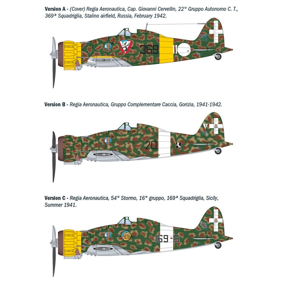 image 1 of Italeri Macchi MC.200 Saetta Military Aircraft Model Kit Scale 1-32