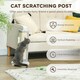 image 4 of PawHut 56cm Corner Cat Scratching Post with Sisal Scratching Pad, Grey