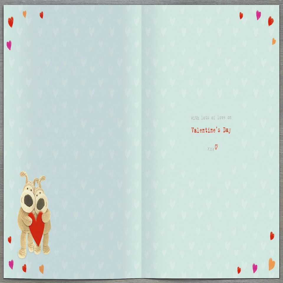 image 1 of Boofles Standing With Their Arms Around Each Other Valentine's Day Card