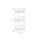 image 3 of Showerdrape Dante White Freestanding Floor Caddy and 2 Tier Over Door Hook Shower Caddy | White | White | 1