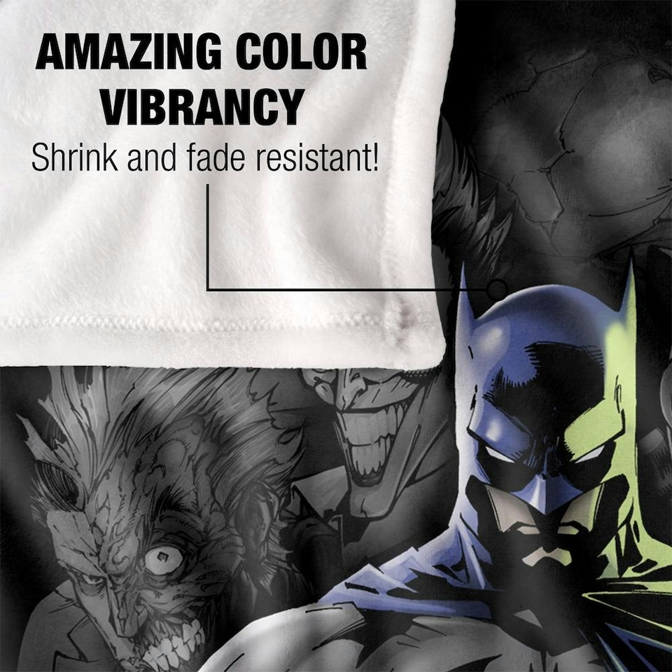 image 1 of Batman Villains Blanket - Multicoloured - One Size Multi