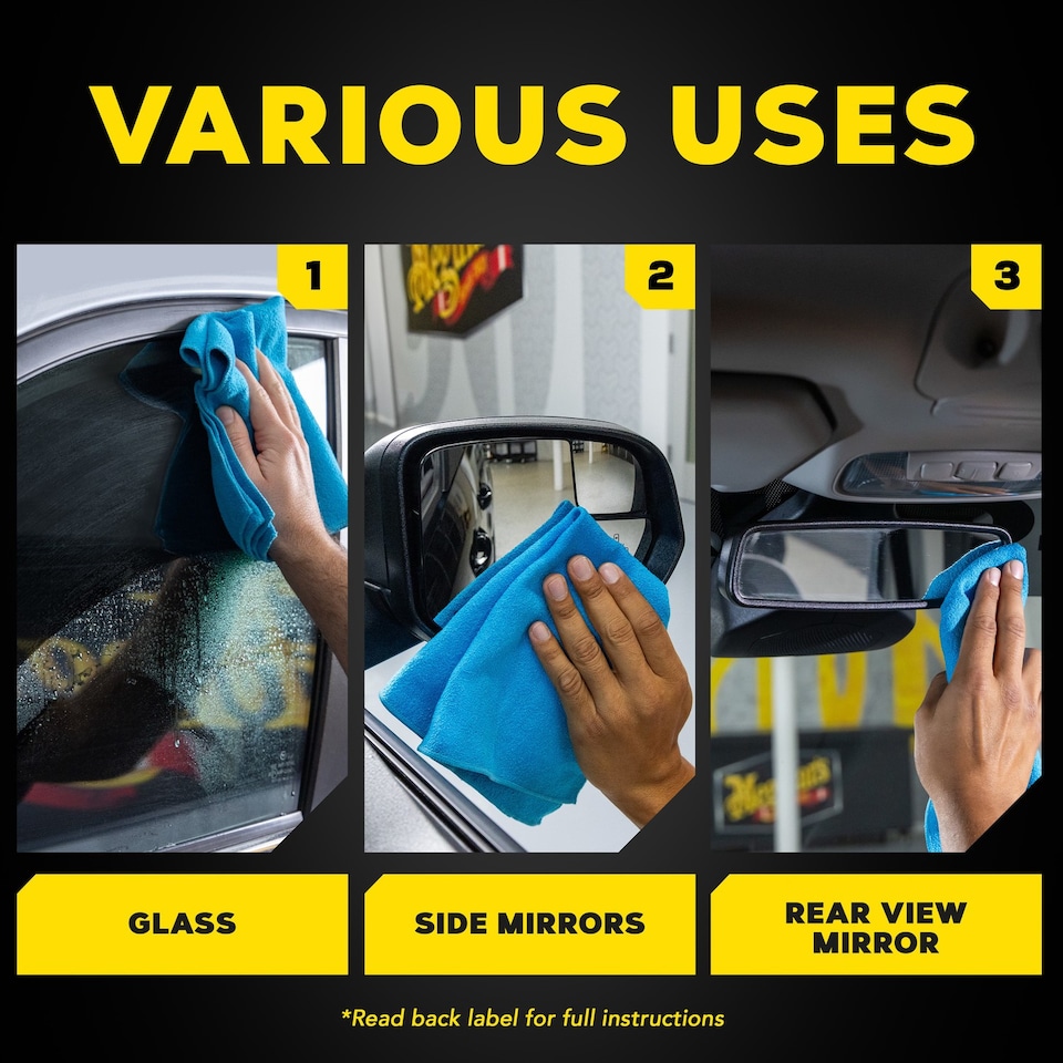 image 1 of Meguiar's Perfect Clarity Glass Towel 6/CV 16 x 16 Blue X190301EU