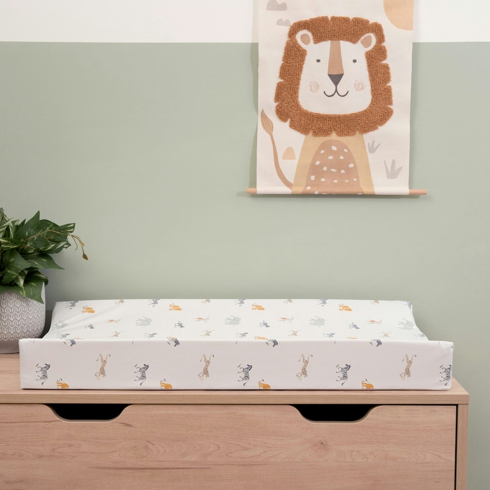 image 1 of Clair de Lune Jungle Dream Changing Mat Anti-Roll Wedge