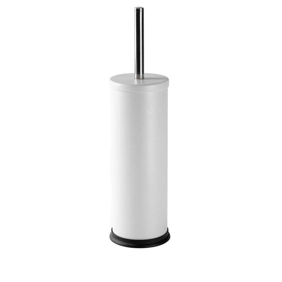 image 1 of Harbour Housewares Round Toilet Brush - Matt White | White | Matte White