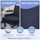 image 8 of House Of Home Wheelchair Cushion Memory Foam Pressure Relief 3 Inch Black