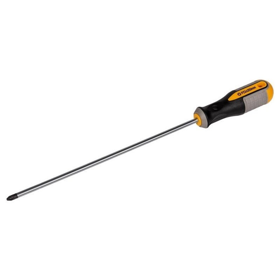 Roughneck Screwdriver Pozidriv Tip Pz2 X 250mm Long Reach - Multi Colour - PZ2 x 250mm