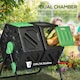 image 3 of Outsunny 130L Compost Bin Dual Chamber Rotating Composter w/ Ventilation Holes