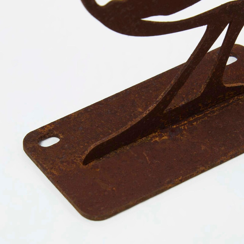 image 1 of Homescapes Steel Robin Fence Topper Brown