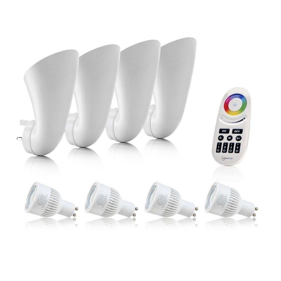 image 1 of Auraglow Plugin Uplighter Smart Light Bundle | White