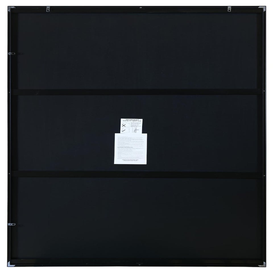 image 1 of The Artus - Black Aluminium Edged Wall Mirror 47" X 31" (120CM X 80CM) Black