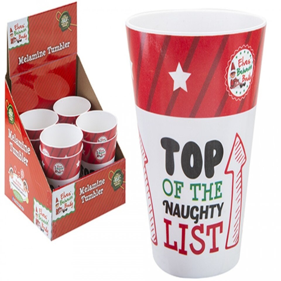 Elf Behavin' Badly 325ml Melamine Christmas Tumbler