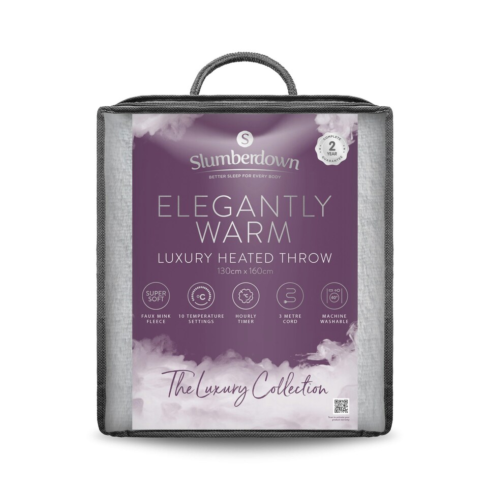image 1 of Slumberdown Elegantly Warm Luxury Heated Throw