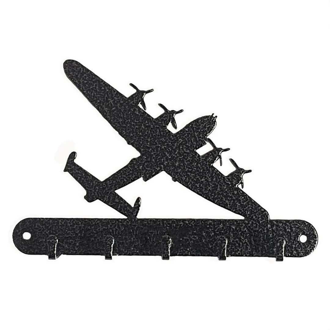 Poppyforge Lancaster Key Holder - No Text - L15 x H9 cm - Antique Black