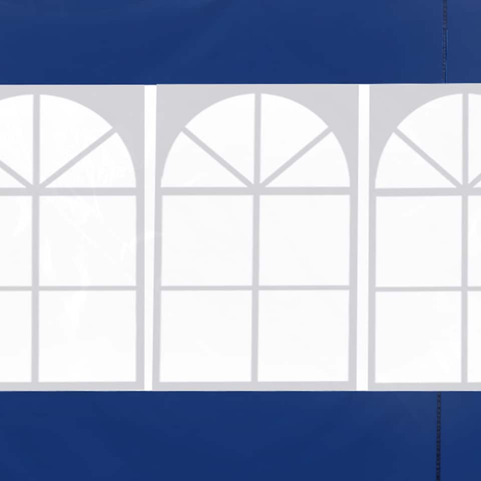 image 1 of Outsunny Gazebo Replacement Exchangeable Wall Panels w/ Window, Blue