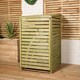 image 2 of 68cm x 1.2m Wooden Outdoor Garden Single Wheelie Bin Store Storage