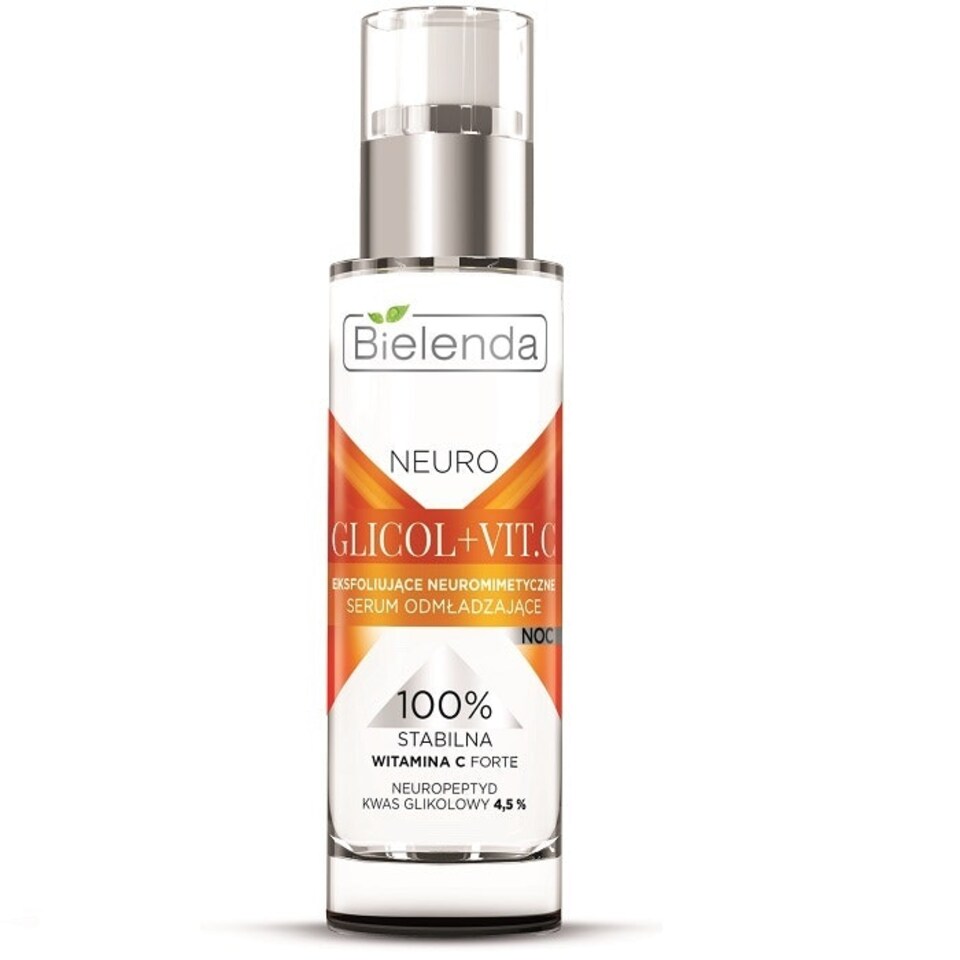 image 1 of Bielenda Neuro Glicol and Vit C Neuromimetic Exfoliating and Rejuvenating Night Serum 30ml