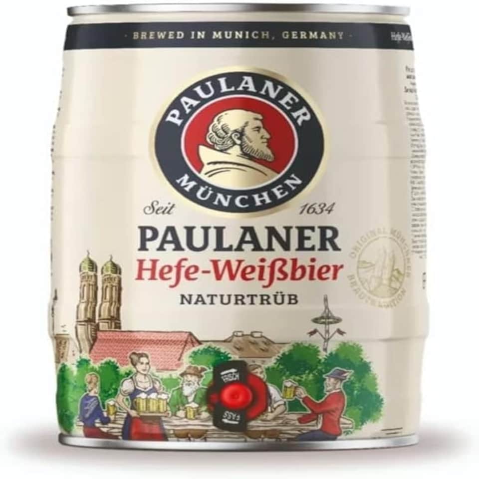 Paulaner Hefe-Weizen German Wheat Beer Lager 5 Litre Keg