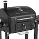 image 4 of Woodland Grill Charcoal BBQ Grill with Foldable Side Shelves, Black - OC01CBQ1032 | Black | 1