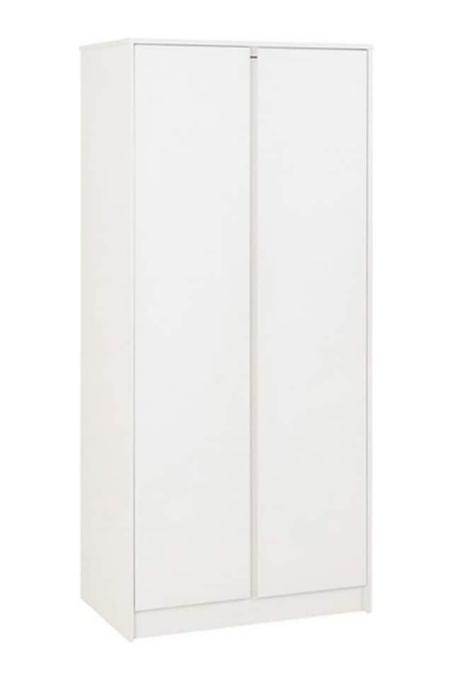 image 1 of Malvern 2 Door Wardrobe - L50.5 x W80 x H180 cm - White | White