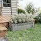 image 2 of Outsunny Wooden Garden Raised Bed Planter Grow Containers Pot, 100x36.5x36cm Grey
