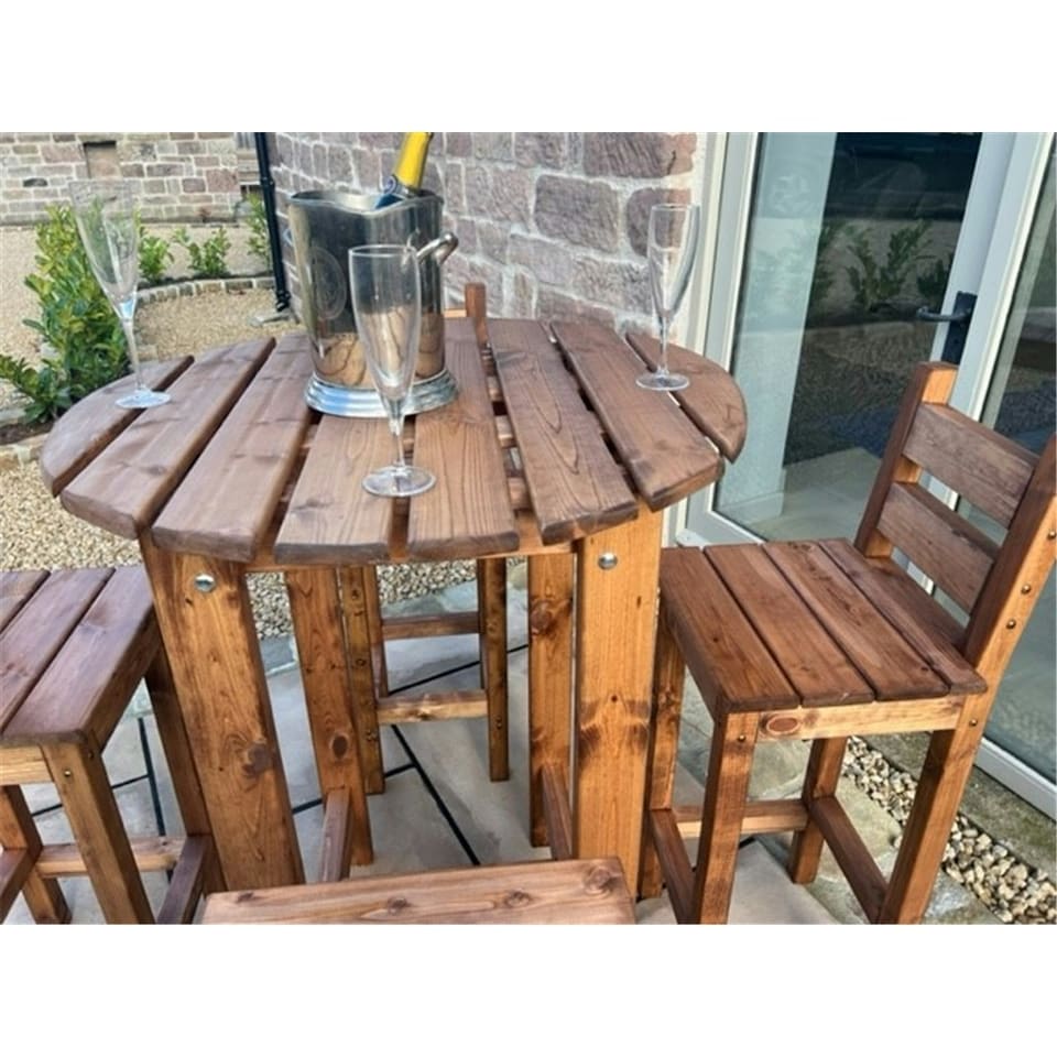 image 1 of Traditional Deluxe Alfresco Bar Set Four Seater
