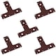 image 1 of T-Shape Bracket Brace Fastener Plate 150 x 90 x 37mm Joist Joiner Mending 5PK